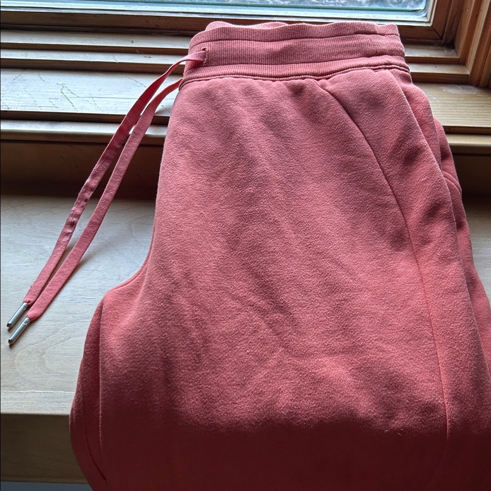lululemon athletica Orange Scuba Jogger SweatPants